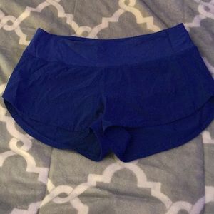 Lululemon royal blue hotty hot shorts